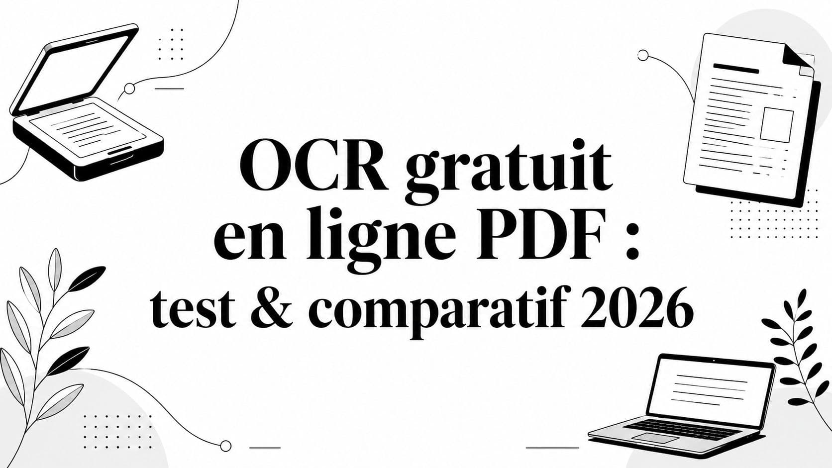 OCR gratuit en ligne PDF : test & comparatif 2026