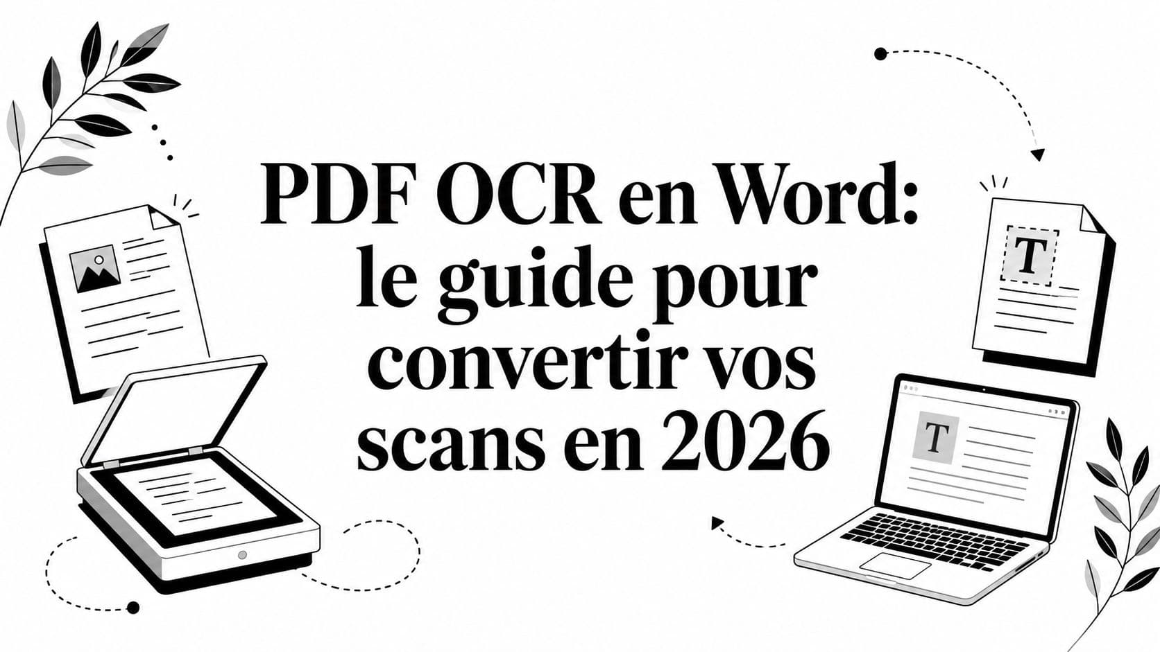 PDF OCR en Word: le guide pour convertir vos scans en 2026